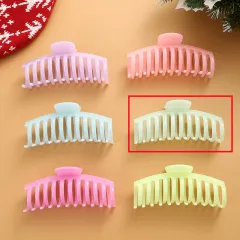 European And American Fluorescent Large Hair Claw Clip Female Headwear - Green - View 1