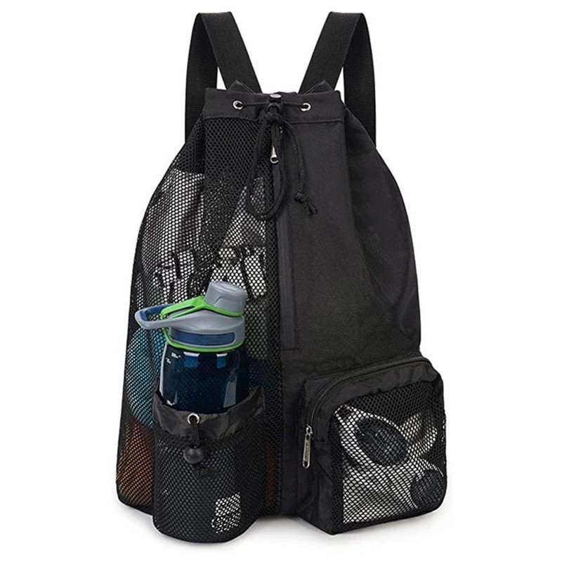 Swimming Bag Ventilated Mesh Backpack Tote WWet Dry Pockets Pool Gym Sports. — image 2