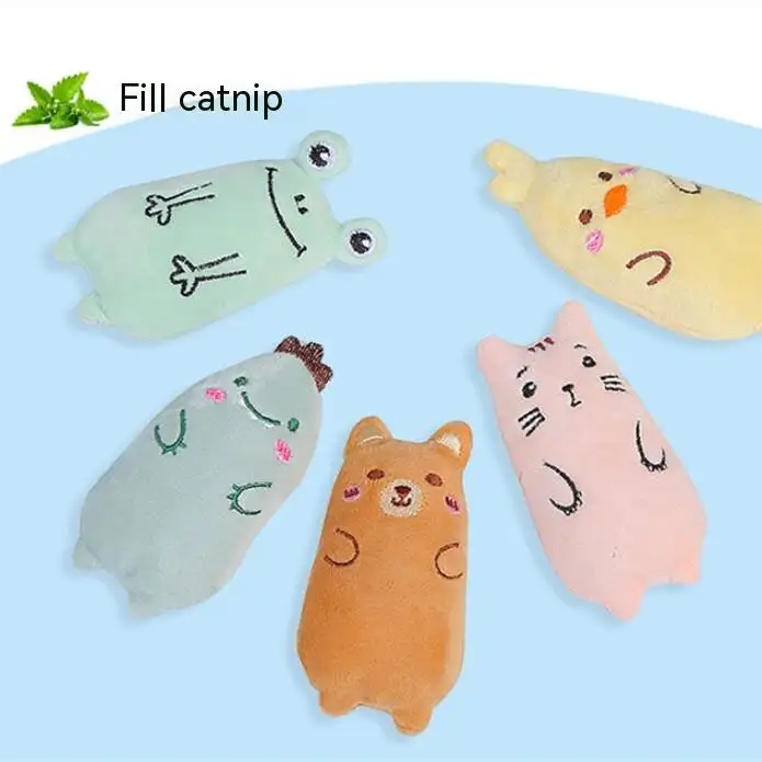 Pet Supplies Cat Oval Plush Toys with Cat Grass