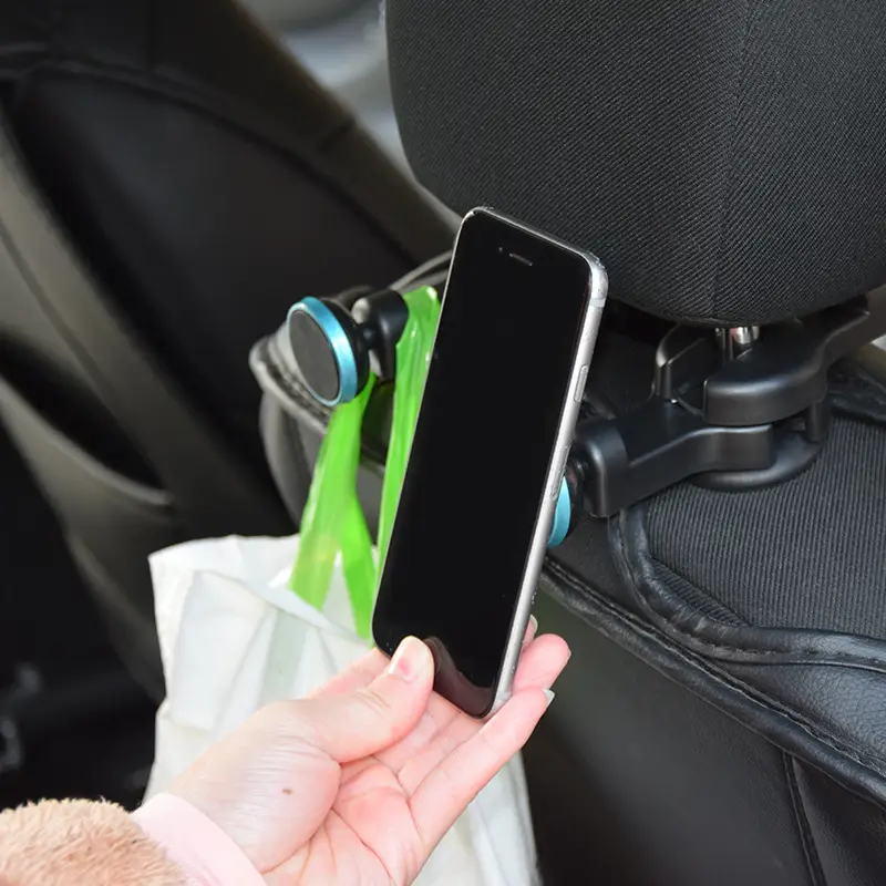 Car Concealed Seat Back Hook Multifunctional Magnet Magnetic Bracket