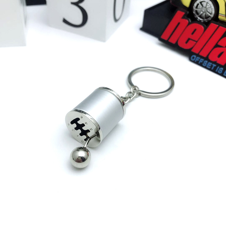 Fashion Creative Simple Car Gear Keychain Silver - Shop at LoveMi