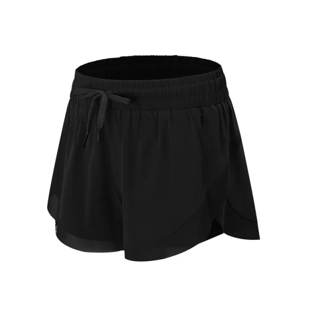 Yoga Shorts Stretch Slim Fit Running Fitness Pants Women Black - Shop at LoveMi