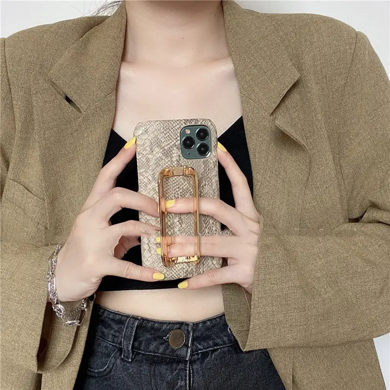 Niche Design Back Cover Metal Square Buckle