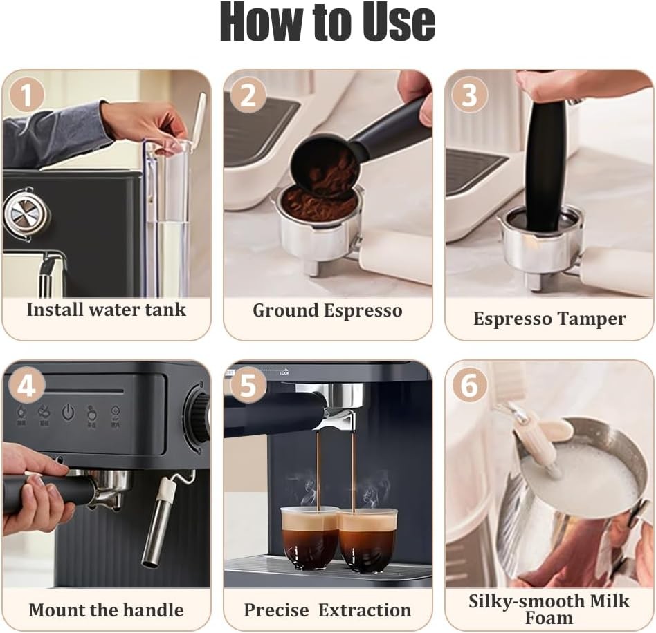 Electrical Coffee Maker Smart Machine Milk Frother Espresso Cappuccino — image 3