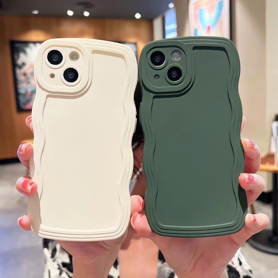 Funda de teléfono con gran onda antichoque de color avanzado