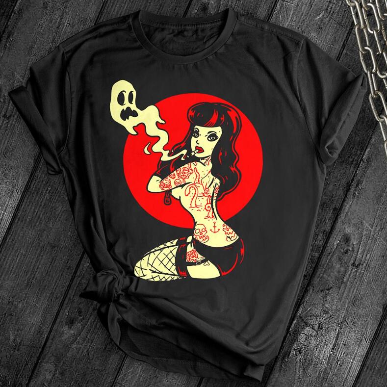 European And American Digital Printing Casual Round Neck Short Sleeves T-shirt