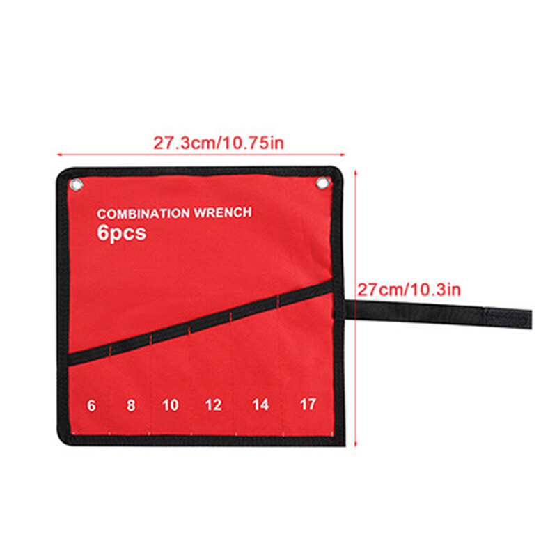 25 Pocket Canvas Spanner Wrench Storage Bag Tool Roll Up Organizer Pouch Case. — image 6