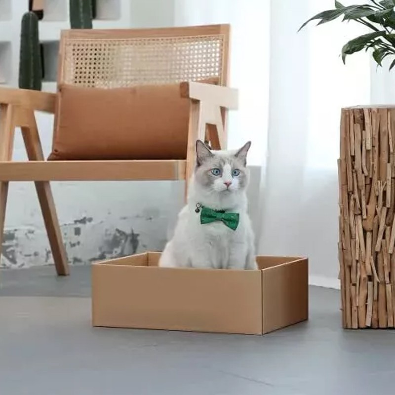 5X Cat Box Scratcher Scratching Board Heavy Duty Corrugated Cardboard Kitten UK — image 10