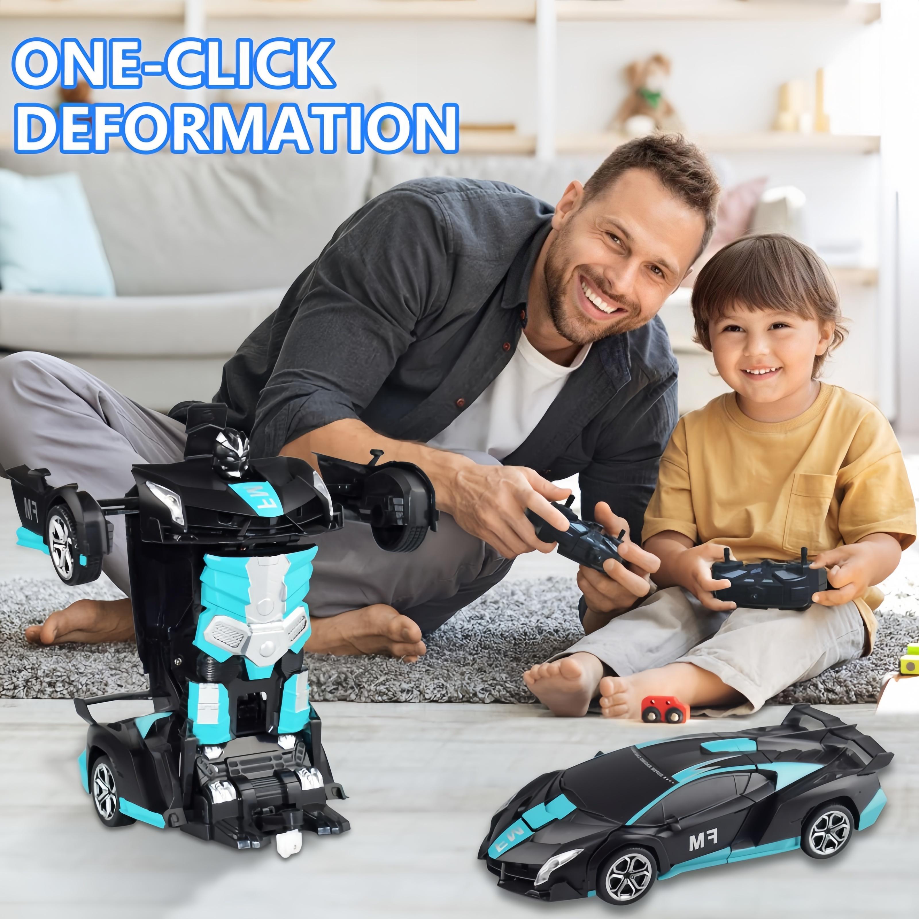 One-Touch Transforming Robot Car Educational Toy With Lights, Sound, Stunt Features, And Omnidirectional Movement,Self-pickup Only. image 7