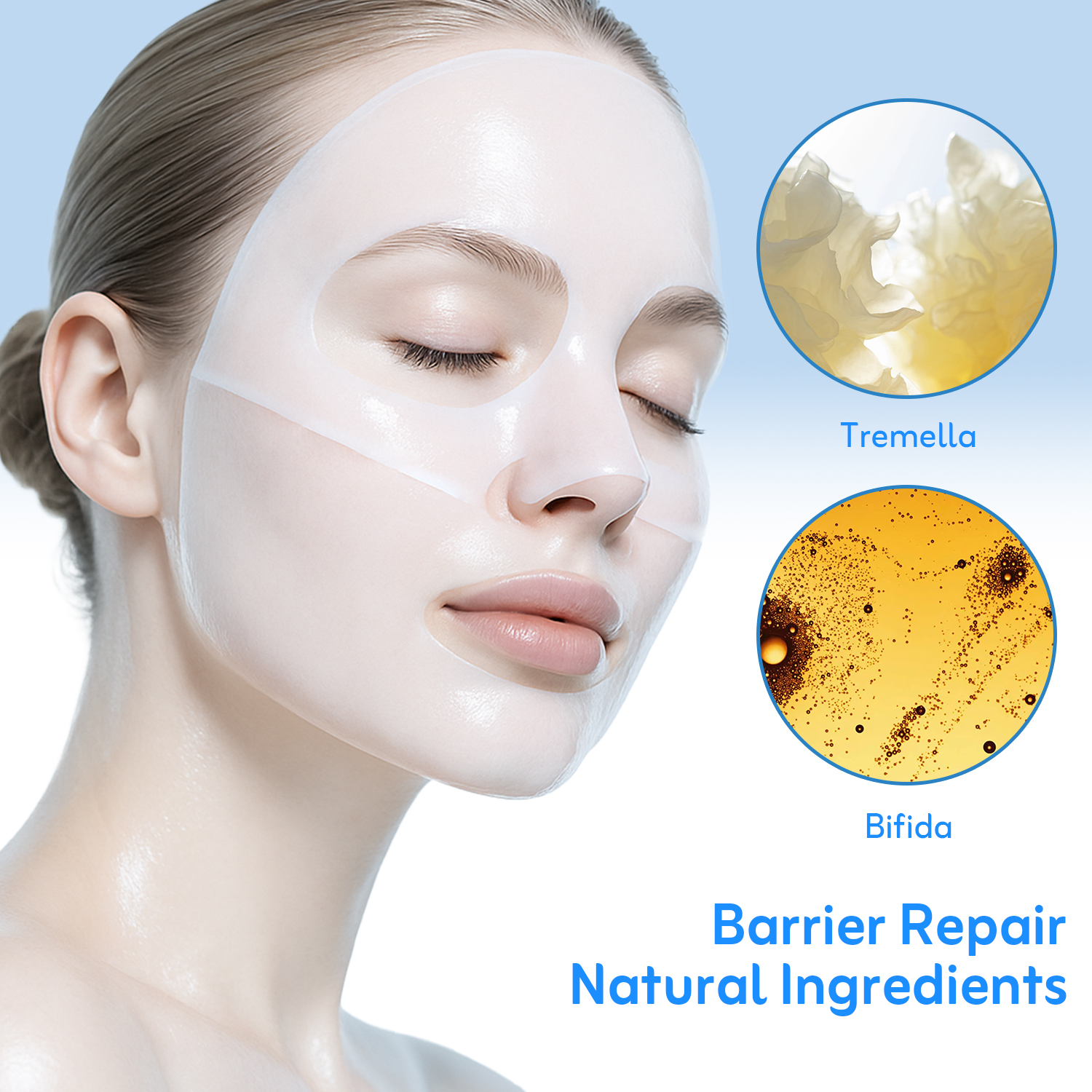 TEQUEIA Collagen Night Wrapping Mask - Bifida Ferment & Pro-Xylane Barrier Recovery For Glass Skin - 4 Sheets
