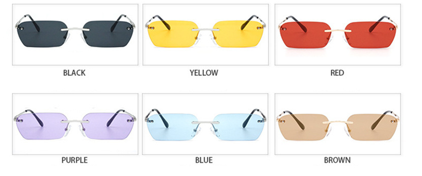 Title 1, Rectangle Rimless Sunglasses