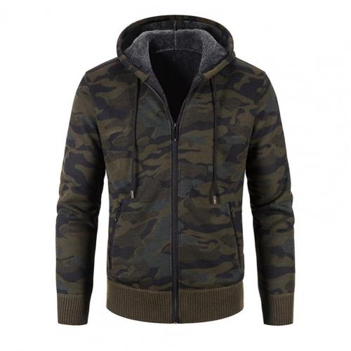 Camouflage Slim Trendy Hooded Jacket Teens