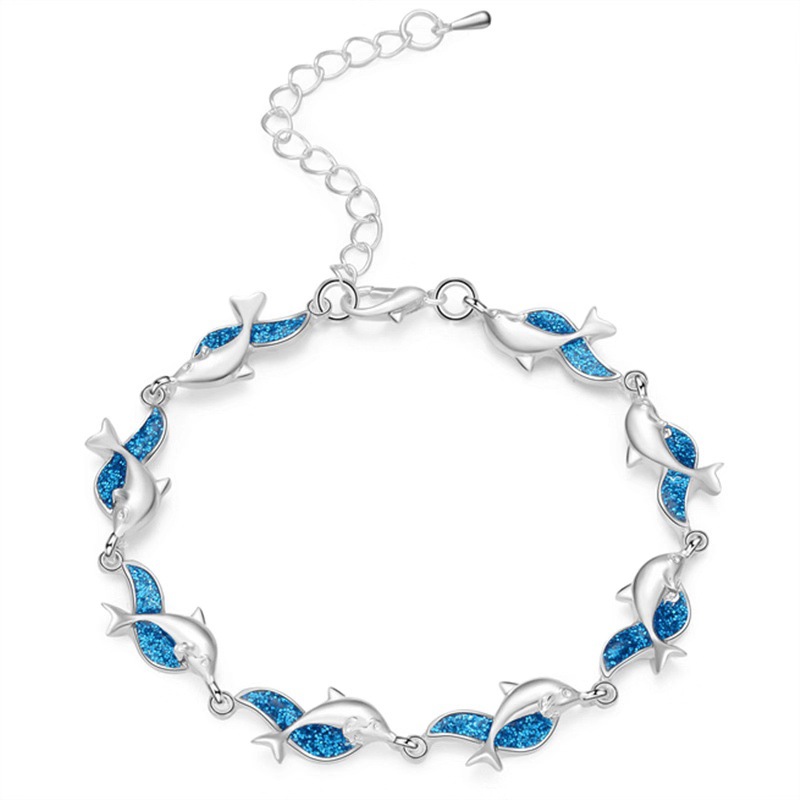 Women's Fashion Dolphin Epoxy Bracelet