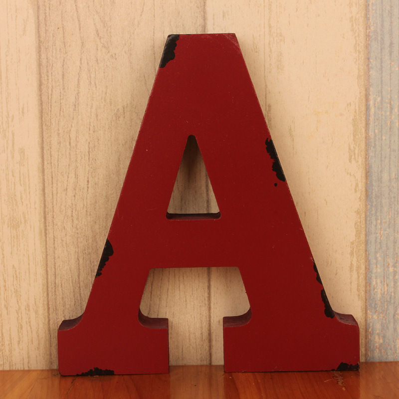 Title 26, Creative retro wooden alphabet decoration ornam...