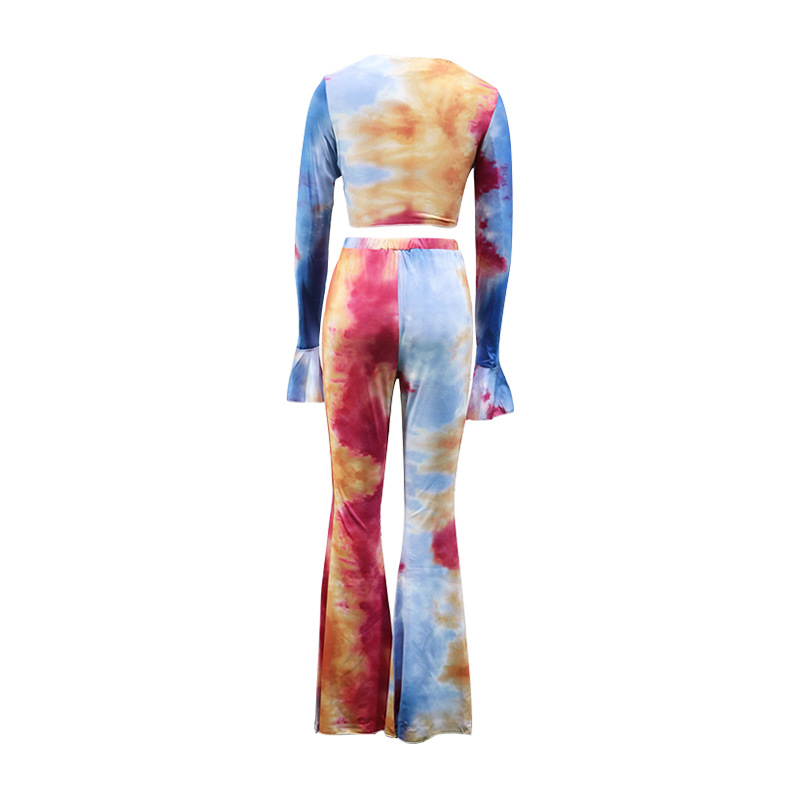 Title 3, Ženski modni komplet sa pantalonama sa tie-dye ...