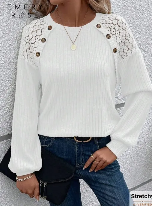 Fashionable And Casual Warm Women's Long Sleeved Sweater White - Shop at LoveMi