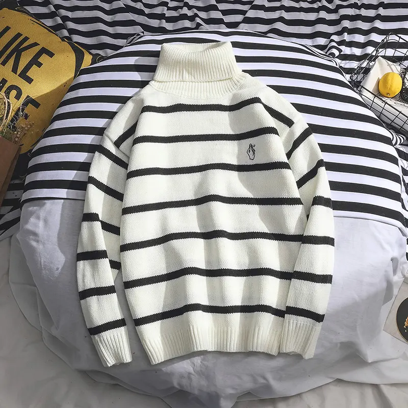 Autumn and Winter Turtleneck Sweaters for Men and Boys