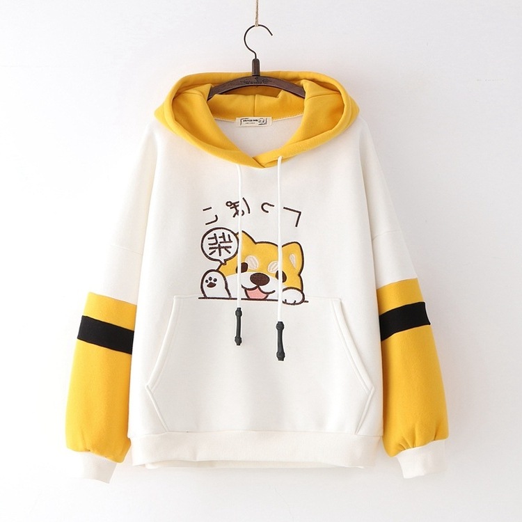 Title 2, Puppy print long sleeve hoodie