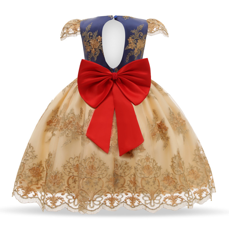 Puffy Princess Dress Performance Dress Embroidered Western Style