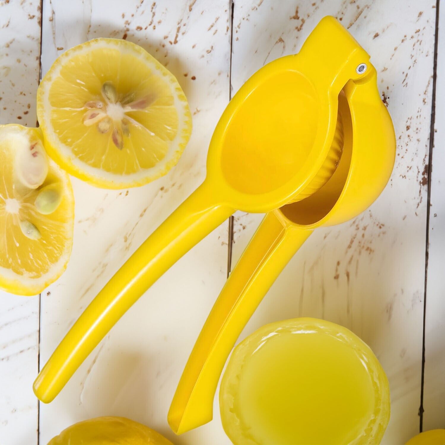 Metal citrus lemon squeezer fruit juicer press. We ship only inside the US, USPS First Class Package 2 Day Handling , 2-5 Day Shipping. Kitchen Metal Lemon Squeezer - Handheld Lemon Juicer Squeezer - Easy to Use Citrus Juicer - Manual Press for Extracting