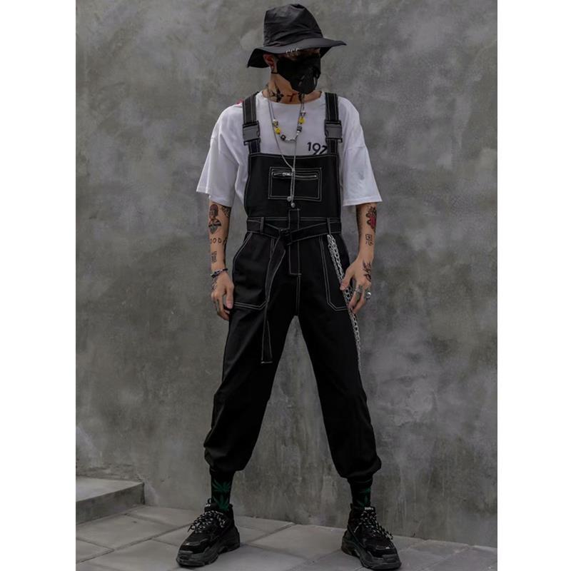 Title 2, Mens Black Fashion Personality Workwear One-pi...