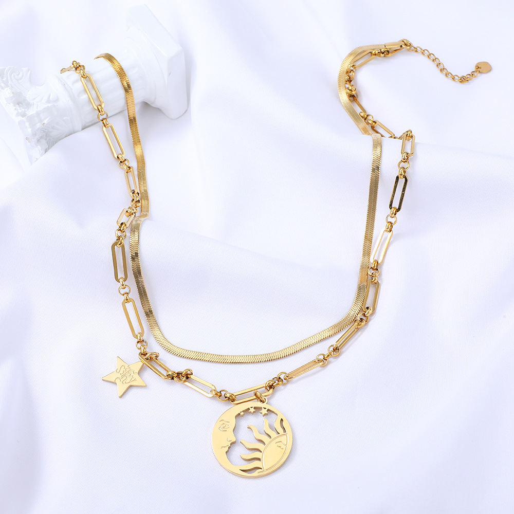 Pendant Stainless Steel Necklace Cross-border New