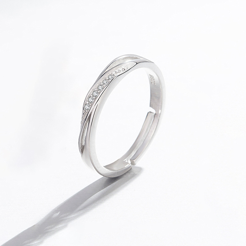 Title 4, Fashion Sterling Silver Couple Ring