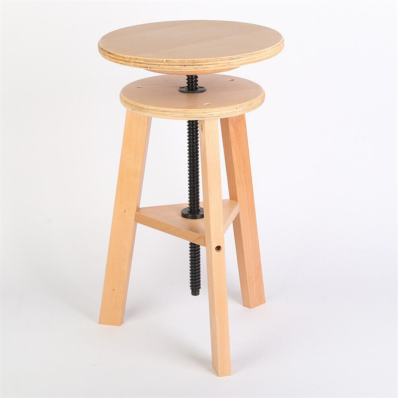 Adjustable Wooden Painting Stool Height Artist Drafting Bar Kitchen — image 8