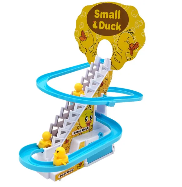 Little Duck Climbing Stairs Toy Little Penguin Automatic Ladder Light – image 10