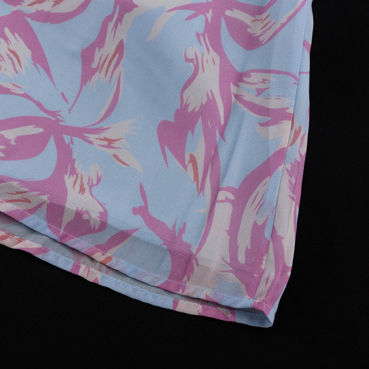Abstract Print Sleeveless Crop Vest & Flared Midi Skirt 2-Piece Set 10