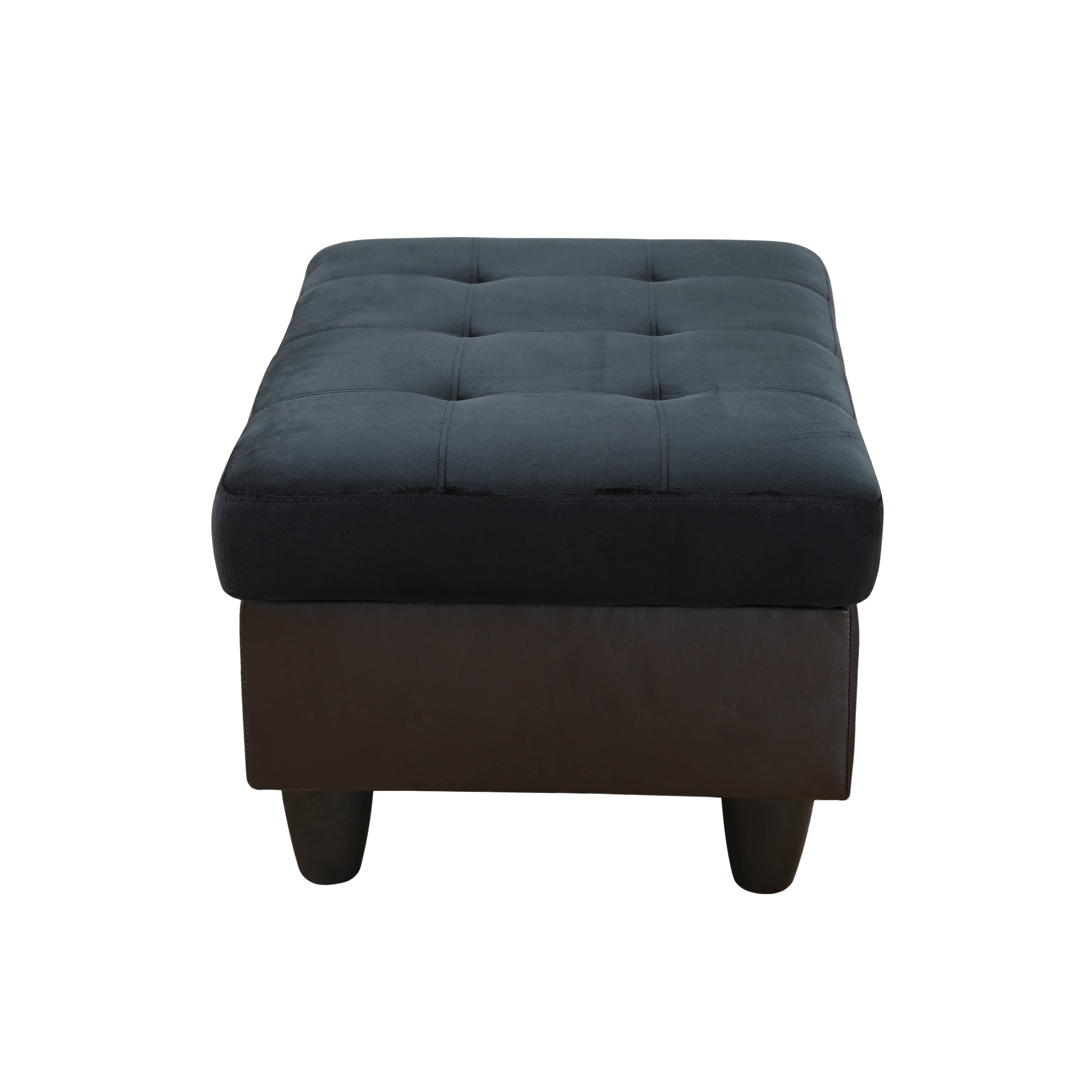 Pickup Only--Dark Blue And Brown Color Lint And PVC 3-Piece Couch Living Room Sofa Set