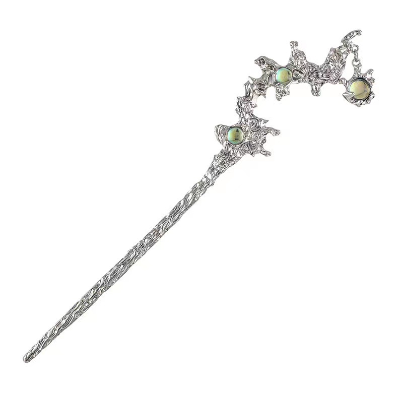 Korean Premium Feeling Moonstone Metal Hairpin Moonstone Hairpin - Shop at LoveMi