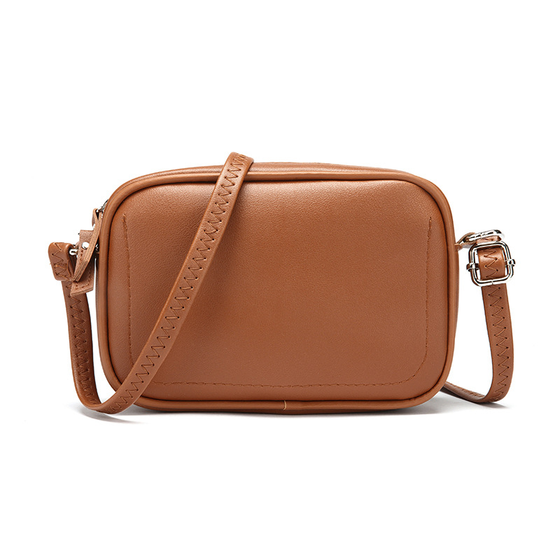 Simple Messenger Bag Shoulder Large Capacity Ladies Brown - Shop at LoveMi