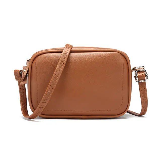Simple Messenger Bag Shoulder Large Capacity Ladies Brown - Shop at LoveMi