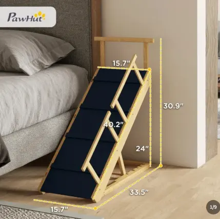 Wooden Dog Climbing Ladder