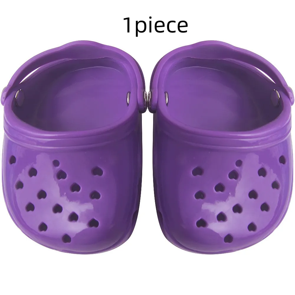 Dog Hole Shoe Wear-resistant Silicone - Purple