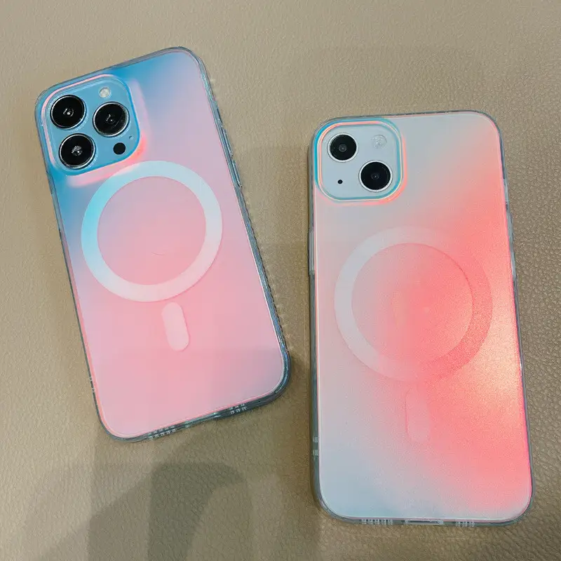 Laser Gradient Colorful Aurora Frosted Soft Shell