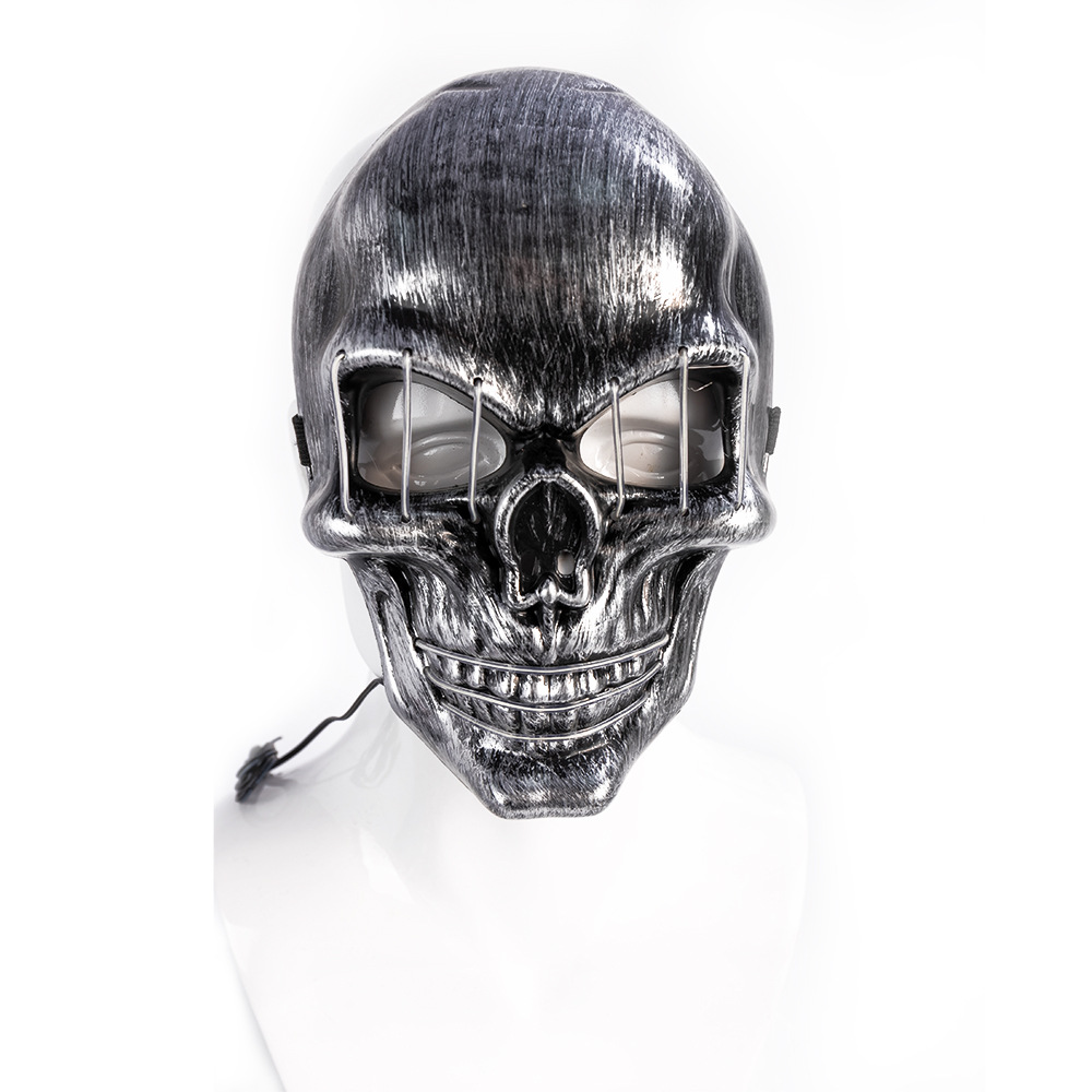 Glowing Mask Skull And Crossbones Cold Light Mask Dance Party Bar Dance Mask — foto 4
