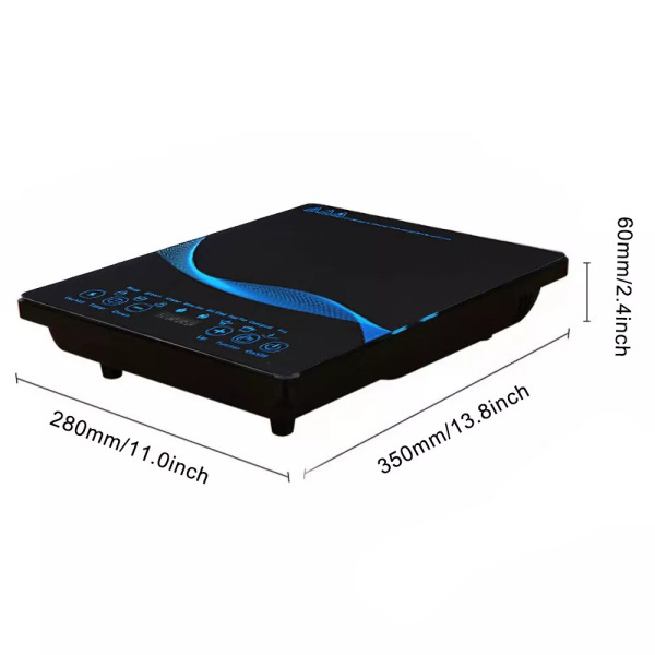 Electric Induction Hob Portable Hot Plate Hobs Digital Touch Single Cooker 2200W 5