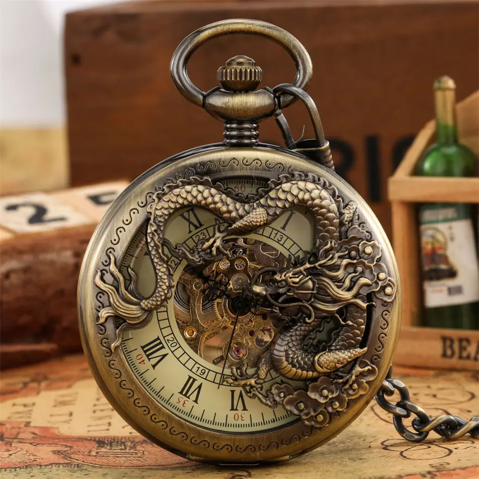 Retro Design Hollow Dragon Roman Literal Manual