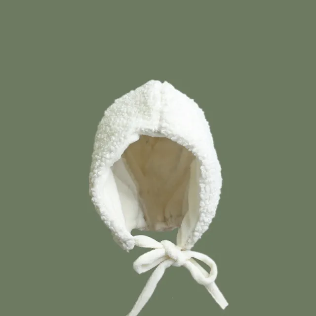 Women's Cute Plush Leifeng Hat With Ear Protection White - Shop at LoveMi