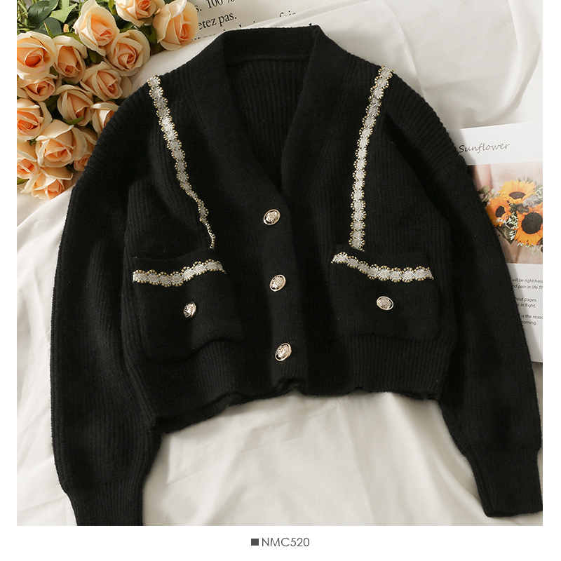 Girl Loose Lazy College Style Cardigan Coat - Image 17