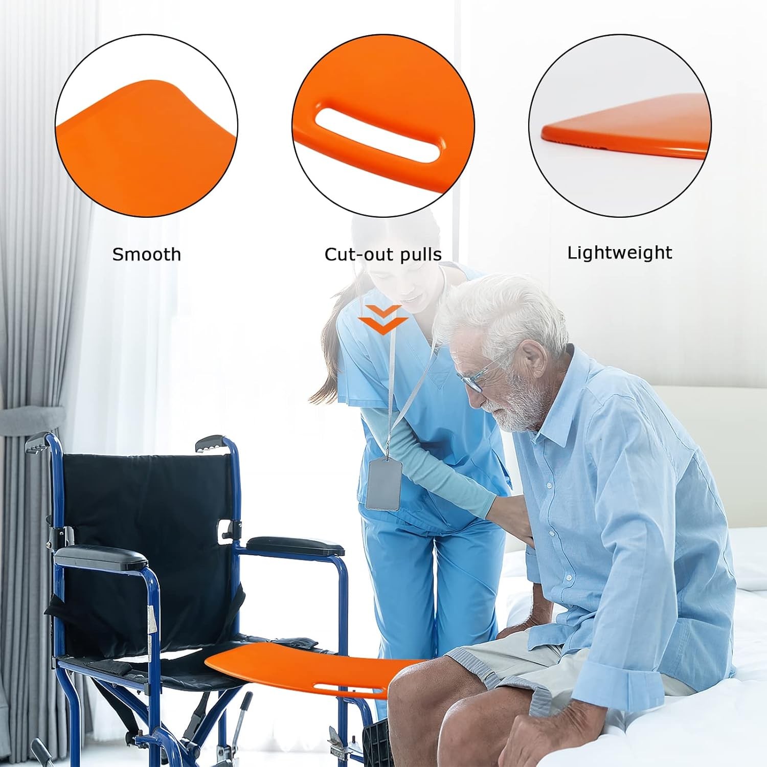 Heavy Duty Slide Transfer Board For Elderly Disabled Mobility Aid Capacity — image 3