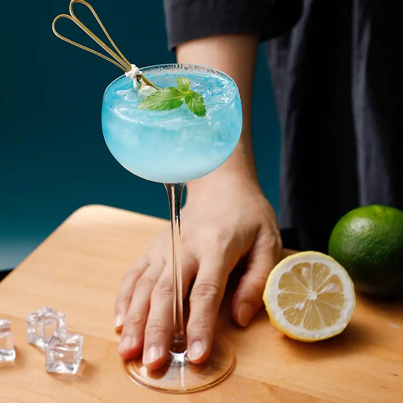 Japanese Style Crystal Tall Cocktail Glass