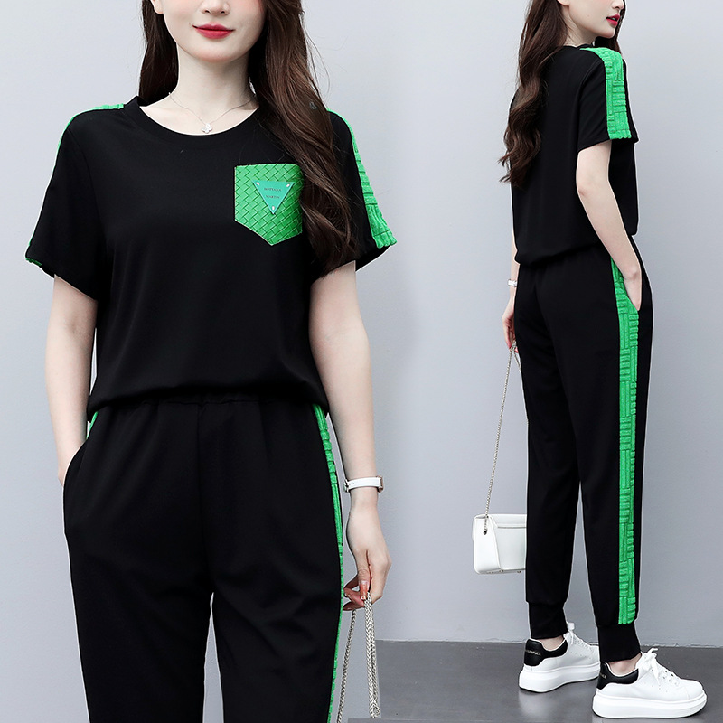 Plus Size Women's Fashion Fashion Slim Tops And Leggings