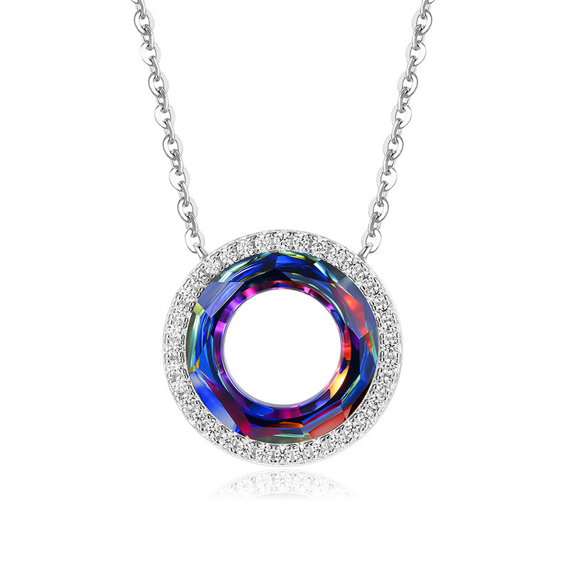 Women's Fashion Sterling Silver Geometric Pendant Necklace