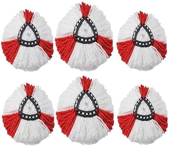 6 PACK For Vileda Turbo Refill Microfibre Mop Set, Spin Mop Head Replacement UK