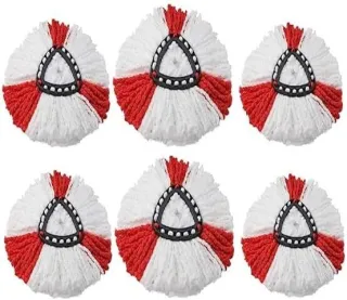 6 PACK For Vileda Turbo Refill Microfibre Mop Set, Spin Mop Head Replacement UK
