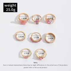 European And American Fashion Personality Color Dripping Ring - J0828 Style - View 1