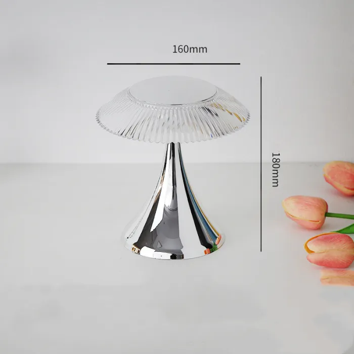 Touch Crystal Table Lamp, USB Bedside Lamp with 3 Colours or RGB Light - detail photo 3